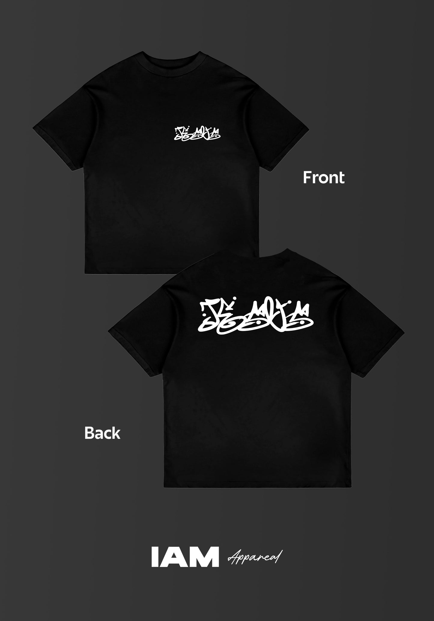 Playera Oversized Jesus graffiti tag
