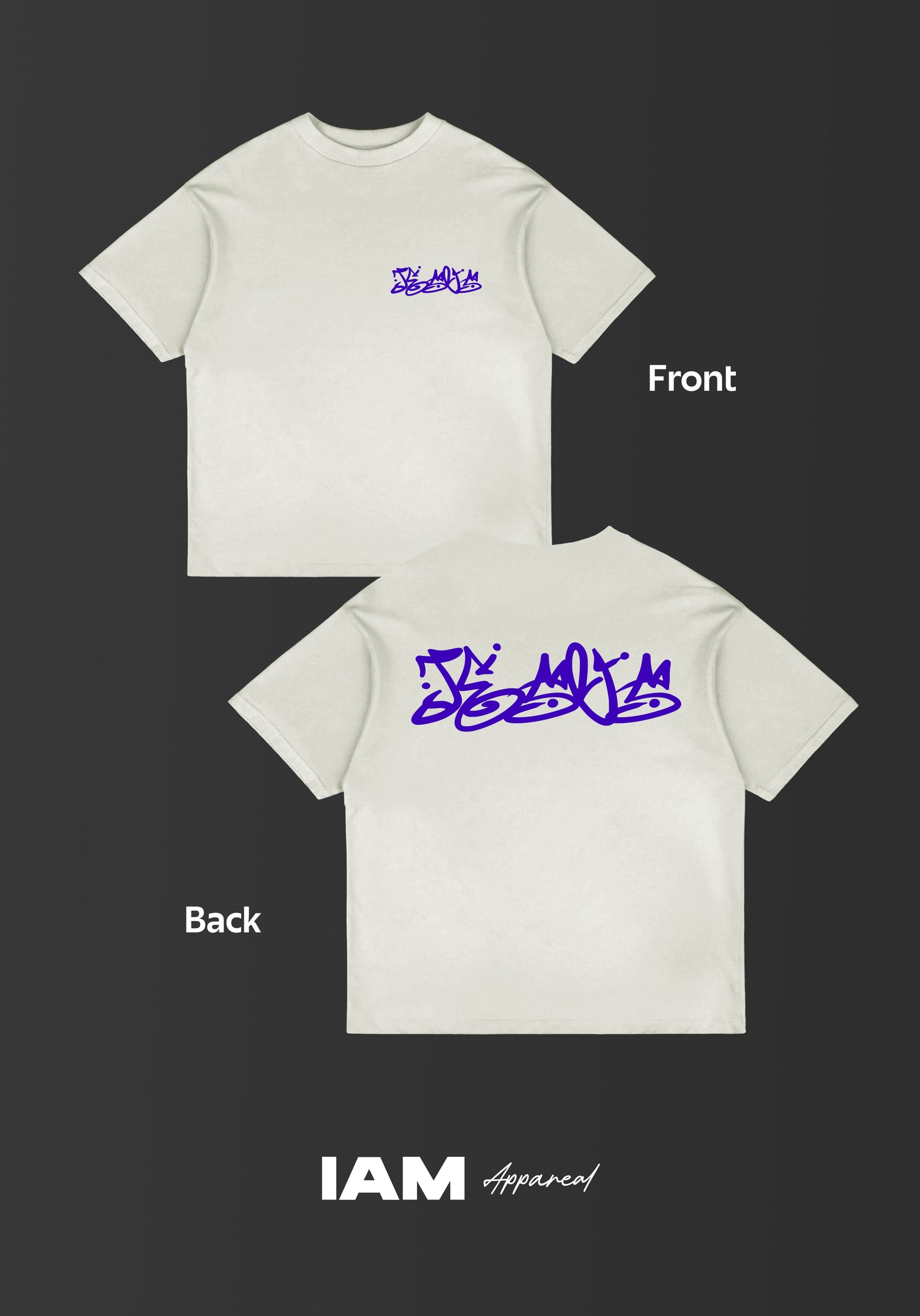 Playera Oversized Jesus graffiti tag