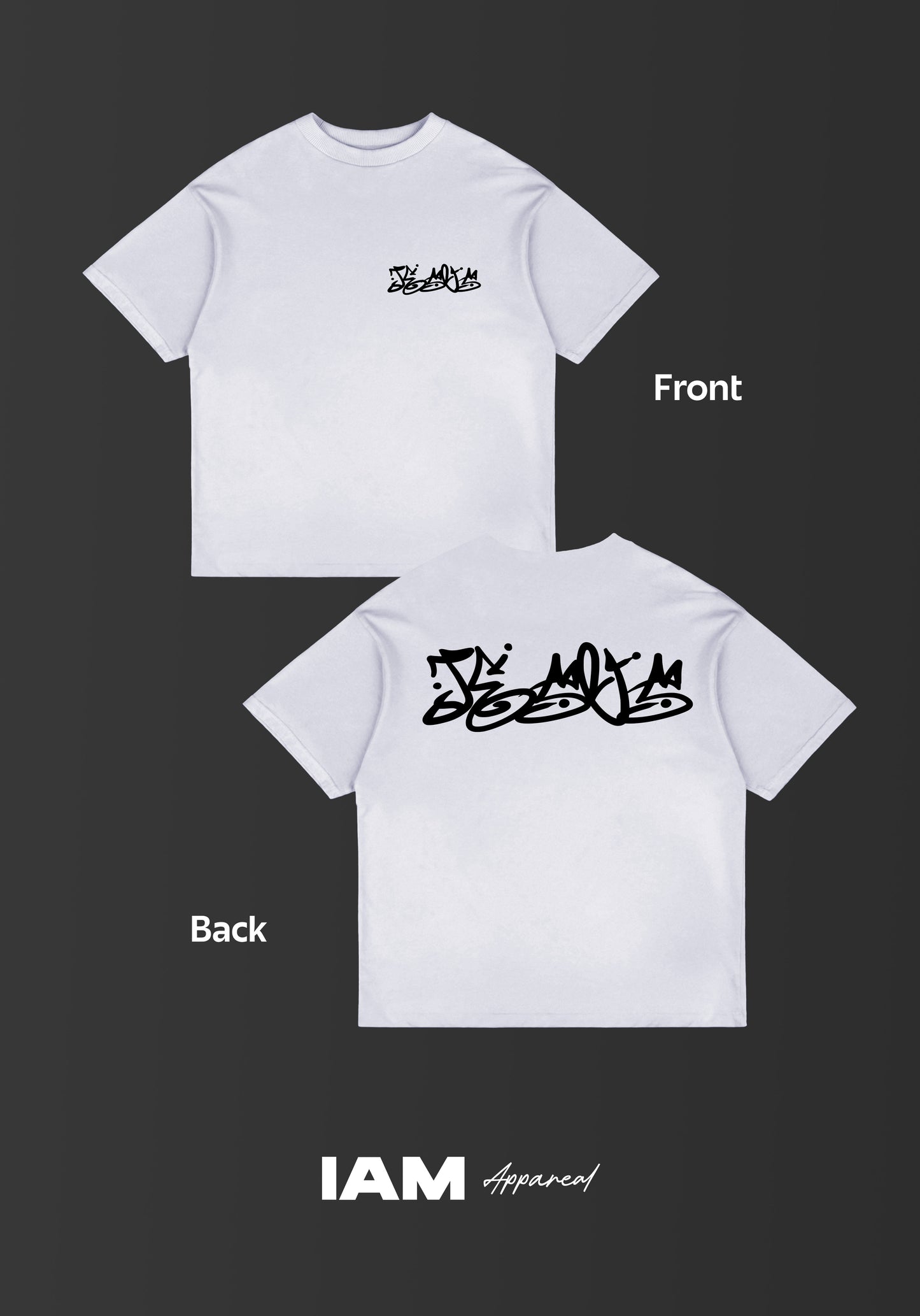 Playera Oversized Jesus graffiti tag